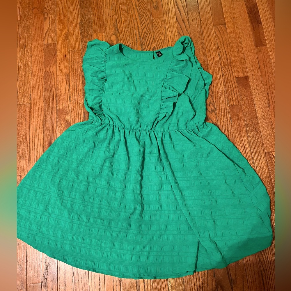 Emery Rose midi sleeveless dress with ruffle detail 4x